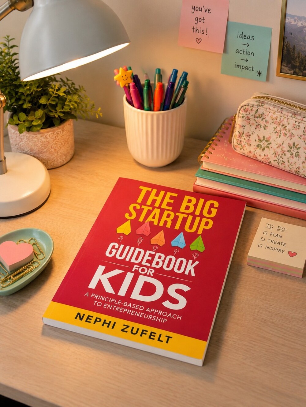 The Big Startup Guidebook for Kids by Nephi Zufelt Entrepreneur Guide New!!
